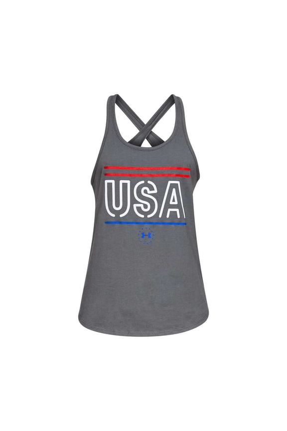 Women Athletic Freedom USA Outdoor Tank Top
