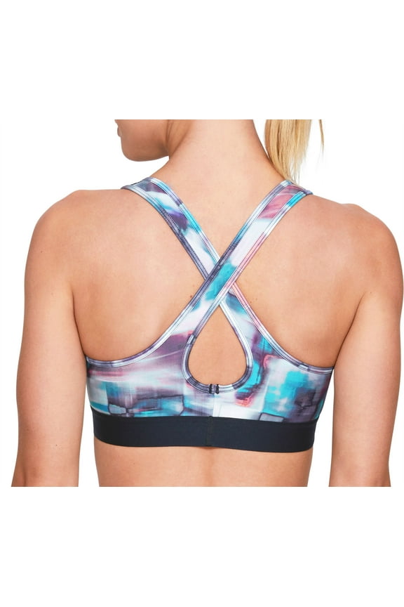 Women's Armour Mid Crossback Printed Sports Bra