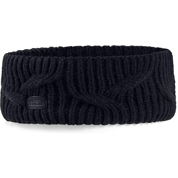 UNDER ARMOUR UA WOMENS AROUND TOWN HEADBAND - BLACK - 1356702 001 - ONE SIZE