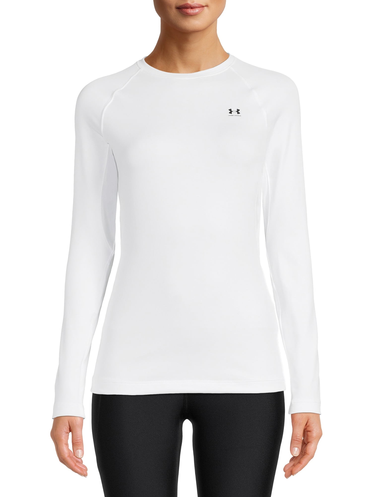 Under Armour Women's Authentic Crew T-Shirt with Long Sleeves 