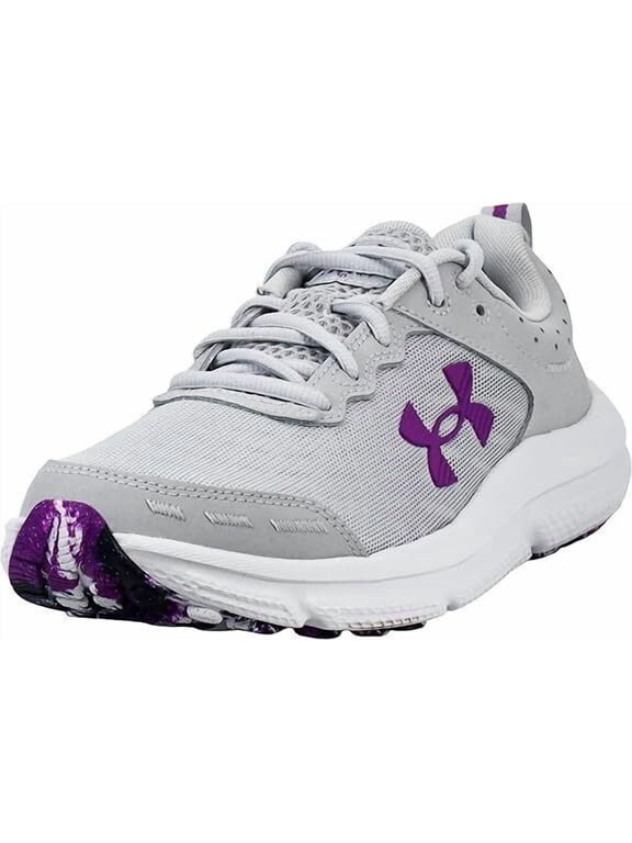 Women's Charged Assert 10 3026179-014 Halo Gray/Halo Gray/Andromeda Purple