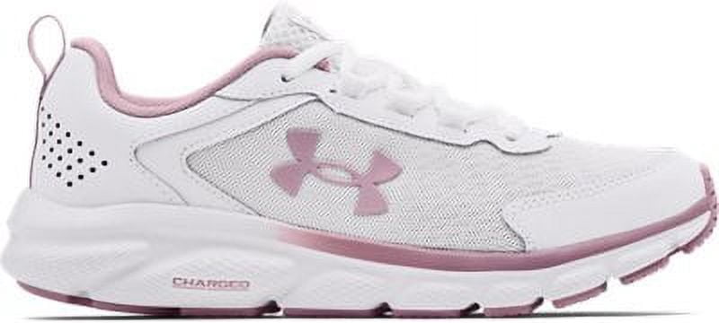 Under Armour Women's Charged Assert 9 Running Shoe, White \ Mauve Pink,8.5 M US