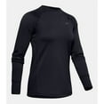 thumbnail image 1 of Under Armour Women's ColdGear Base 3.0 Crew, Black Pitch Gray Shirt, 1 of 8