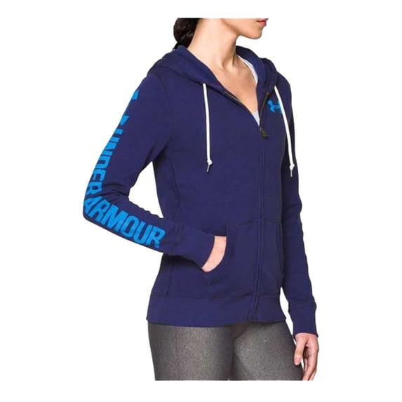 Under Armour Women's Favorite Fleece Full Zip Hoodie Purple 1260115-540-SM