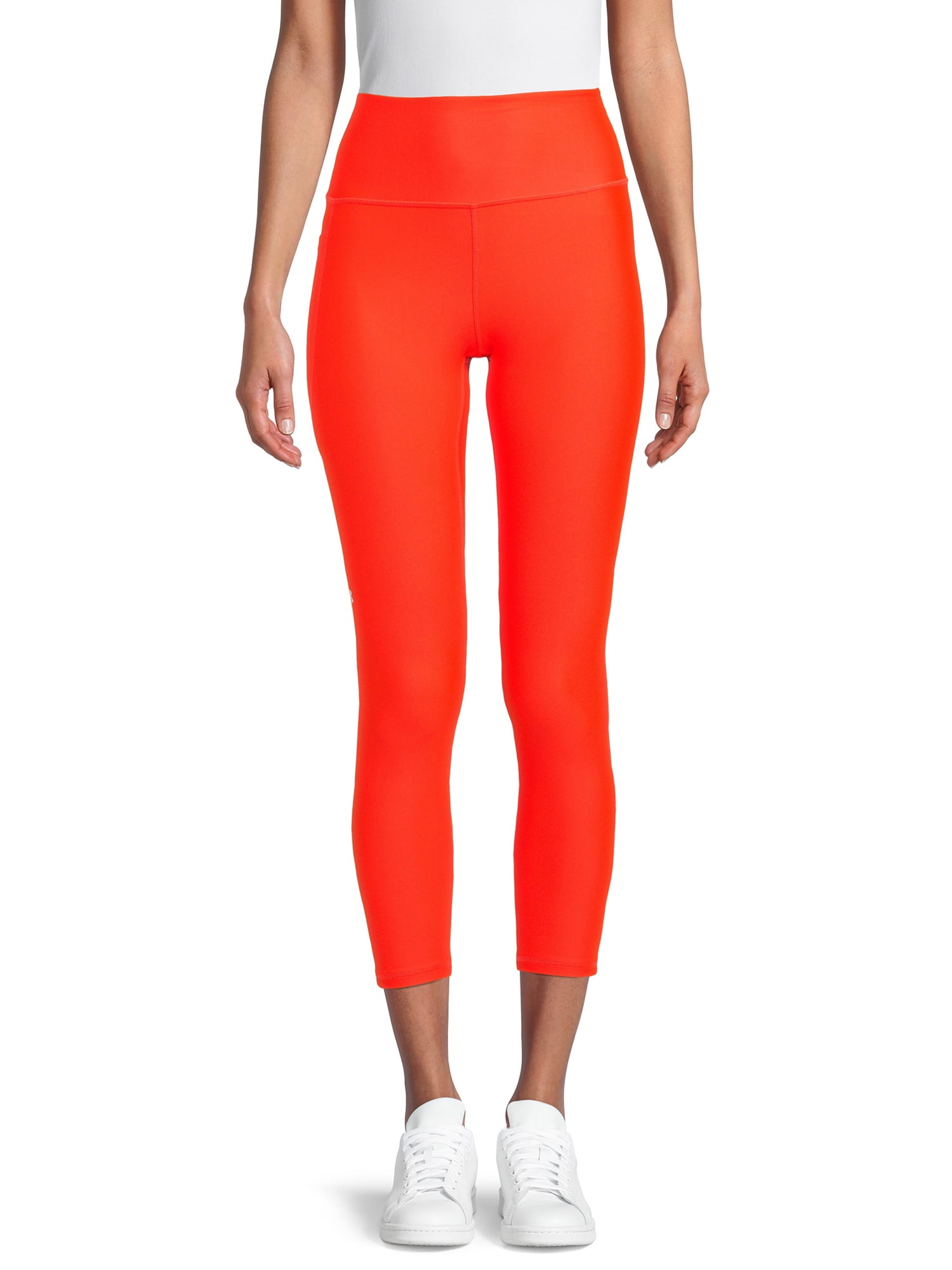 Women's Under Armor Leggings Size M Lava Orange All Seasons Gear
