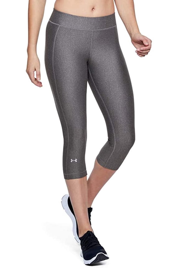 Womens Charcoal Gray HeatGear Compression Capri Leggings Sz XS $35