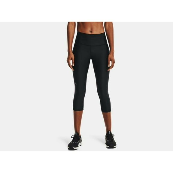 Under Armour Women's HeatGear Armour Hi-Rise Capris 1365334-001 Black
