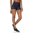 thumbnail image 1 of Under Armour Women's HeatGear Armour Mid Rise Shorty, 541 Tux Purple / / White, X-Small, 1 of 3