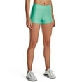 thumbnail image 1 of Under Armour Women's HeatGear Armour Mid Rise Shorty, 958 Green Breeze / /, X-Large, 1 of 5