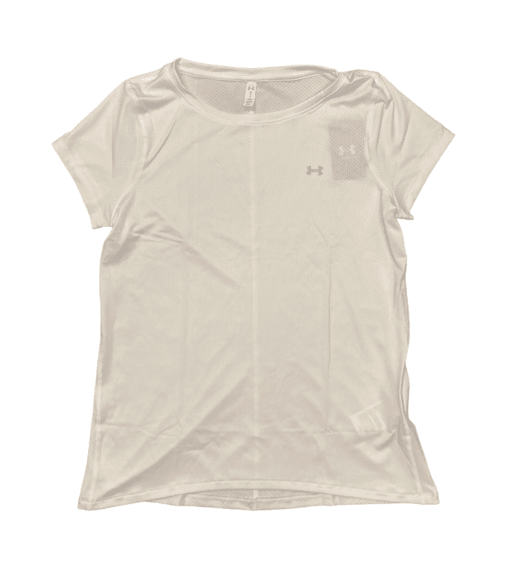 Under Armour Women's HeatGear Armour Tee (White, Medium)