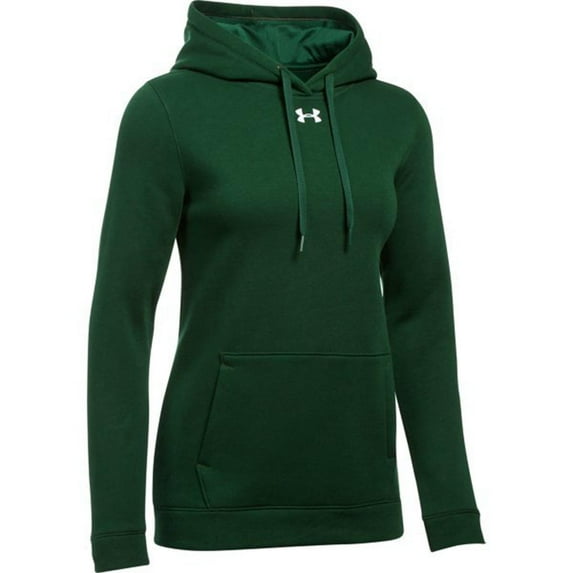 Under Armour Women's Hustle Fleece Hoodie - 1300261 - Dark Green L