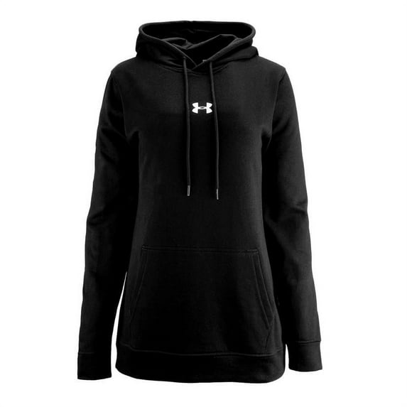 Under Armour Women's Hustle Hoodie Heather Gray | Black XL