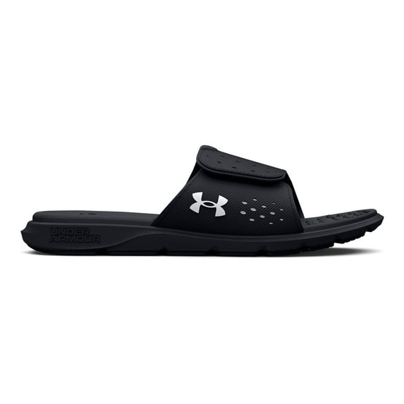 Under Armour Women's Ignite Pro 7 Women's Slide Sandals Color: Black White Size: 9