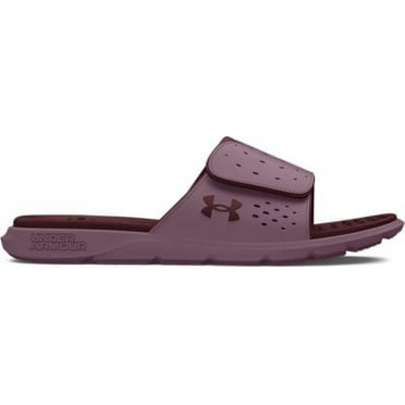 Under Armour Women's Ignite Pro Slides Misty Purple/Deep Red/Deep Red - 3026027-601