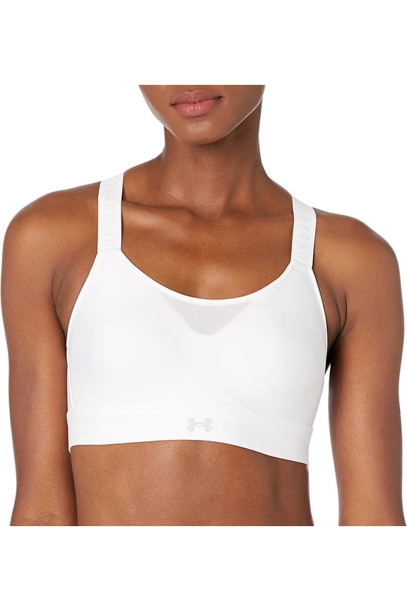 Women's Infinity High Sports Bra, White \ Halo Gray,XS - US