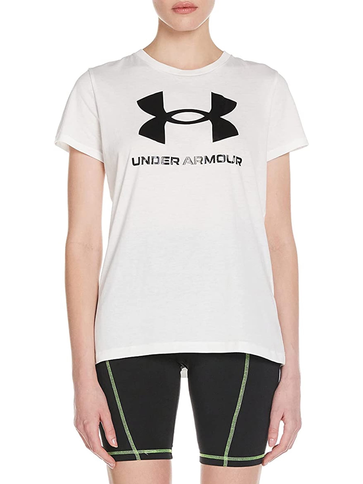 Sleeves Under Armour Short Tee Live Graphic Crew Sportstyle Women\'s with