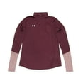 thumbnail image 1 of Under Armour Women's Locker Half Zip Shirt, Maroon,XXL - US, 1 of 4