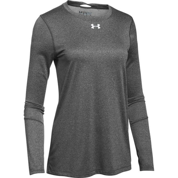 Under Armour Women's Locker Long Sleeve Shirt Carbon Heather | Silver XS