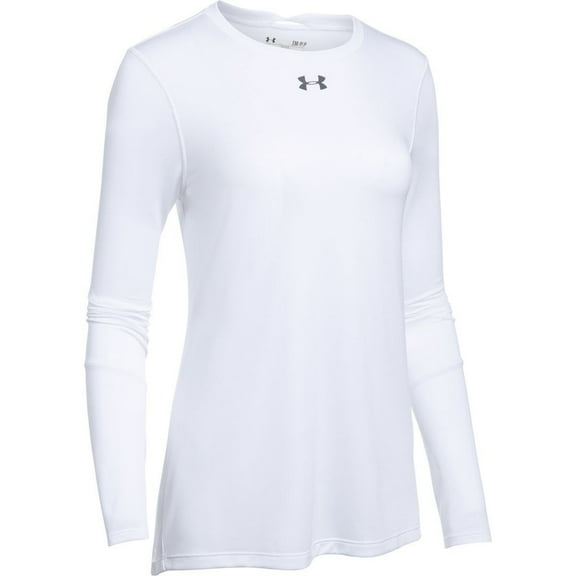 Under Armour Women's Locker Long Sleeve Shirt White | Graphite Large