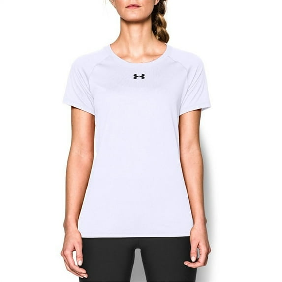 Under Armour Women's Locker T-Shirt, White \ Graphite,XL - US