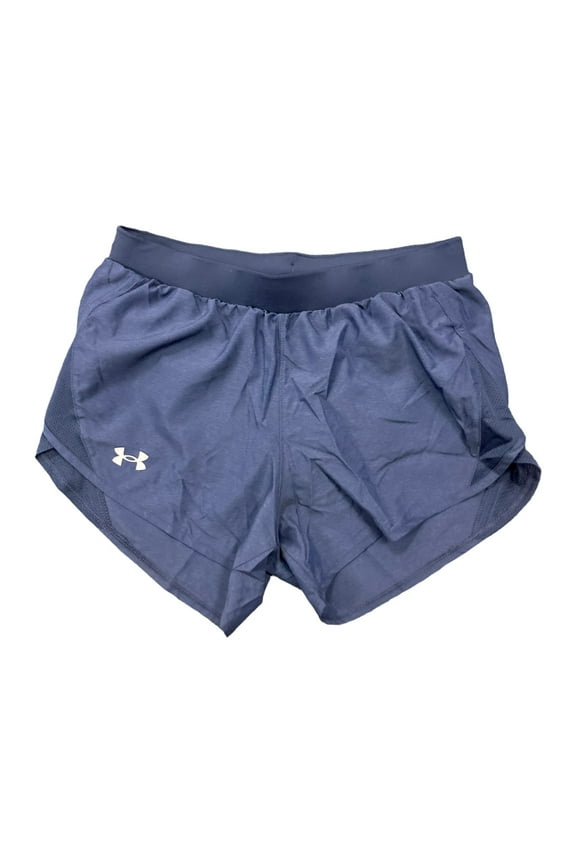 Women's Mesh Detail Moisture Wicking Fly-By 2.0 Running Shorts (Navy, XS)