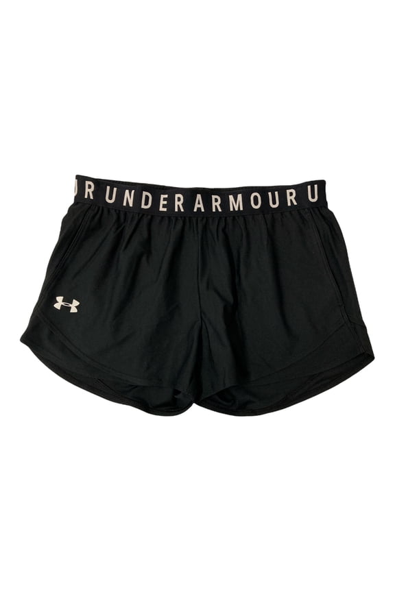 Women's Moisture Wicking Play Up 3.0 Gym Shorts, 3" Inseam, 1344552 (Black (001), XXL)