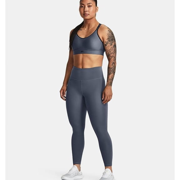 Under Armour Women's Motion Ankle Leggings, (025) Castlerock / / Black, Medium