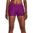 thumbnail image 1 of Under Armour Women's Play Up 3.0 3\&q; Shorts (Mystic Magenta/Rebel Pink, S), 1 of 3