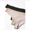 thumbnail image 1 of Under Armour Women's Pure Stretch Thong 3-Pack, Black, Natural, Pink, XL, 1 of 2