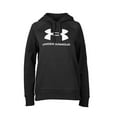 thumbnail image 1 of Under Armour Women's Rival Fleece Big Logo Hoodie in Black Size Small, 1 of 4