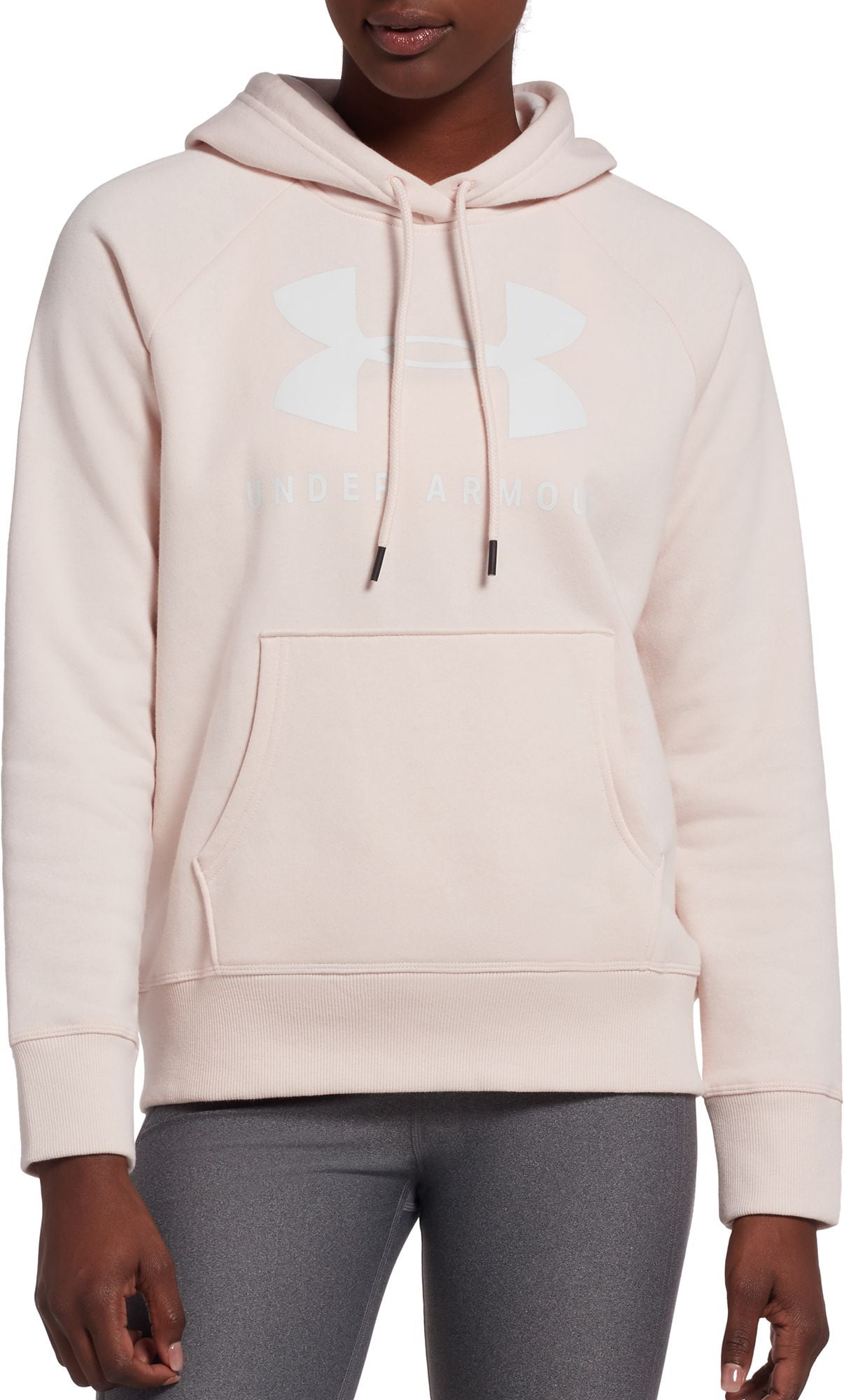 Women's ua rival fleece sportstyle lc sleeve graphic full zip sale