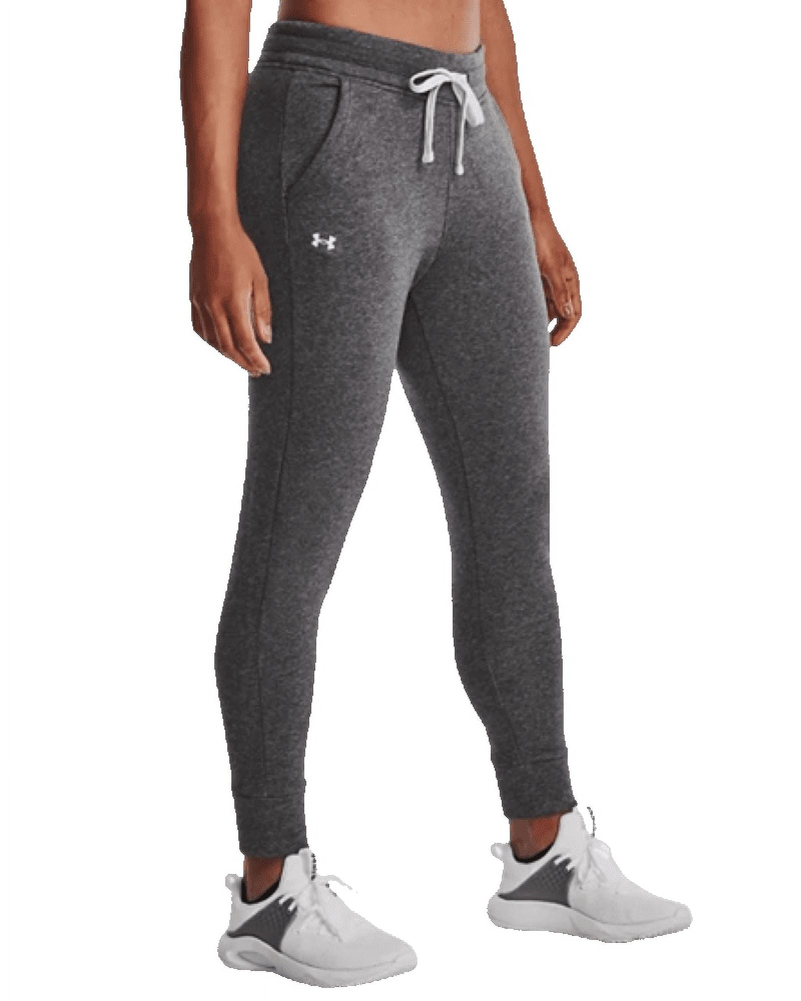 Under Armour Women's Rival Fleece Tapered Joggers Sweatpants S 1366958-019  