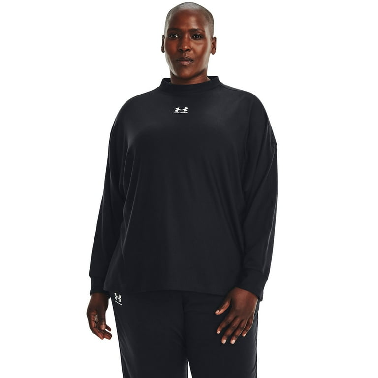 Under Armour Women's Rival Terry Oversized Plus Crewneck