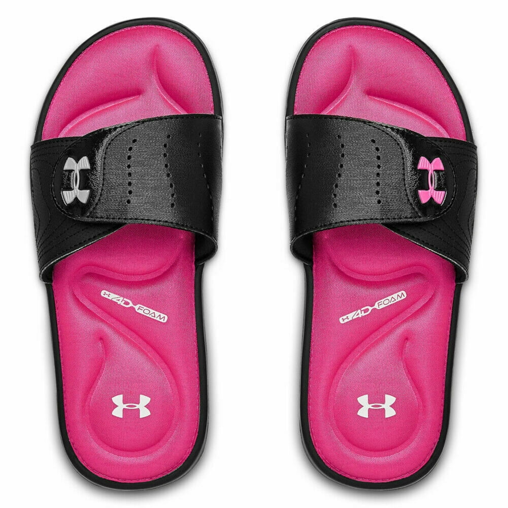 Under Armour Women's Ignite IX Slides Black/Pink Tunisia Ubuy