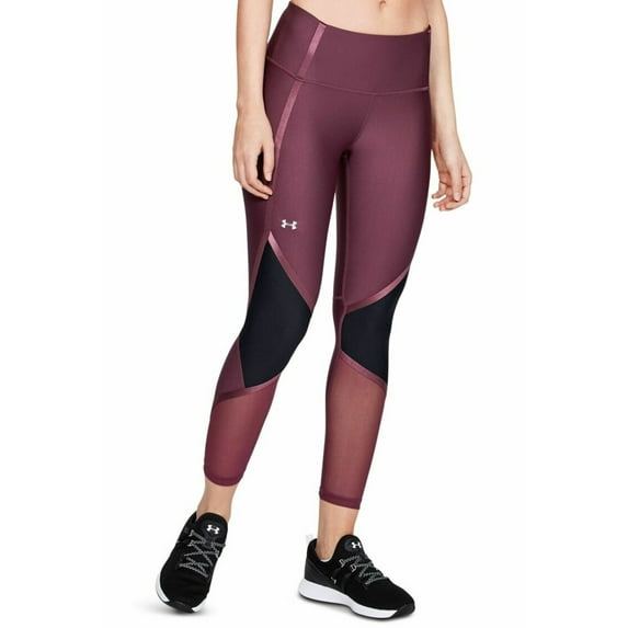Under Armour Women's Shine Heatgear Colorblocked Leggings Purple Size M