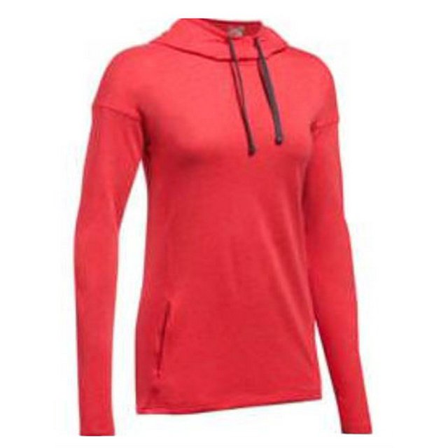 Under Armour Women's Stadium Hoodie Hoody UA Lightweight Pullover (Red