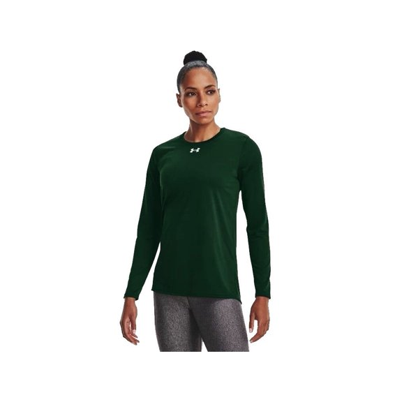 Under Armour Women's Team Tech Loose Forest Green Long Sleeve Shirt