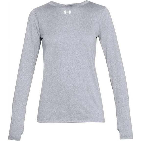 Under Armour Women's Team Tech Loose Grey Long Sleeve Shirt (L)