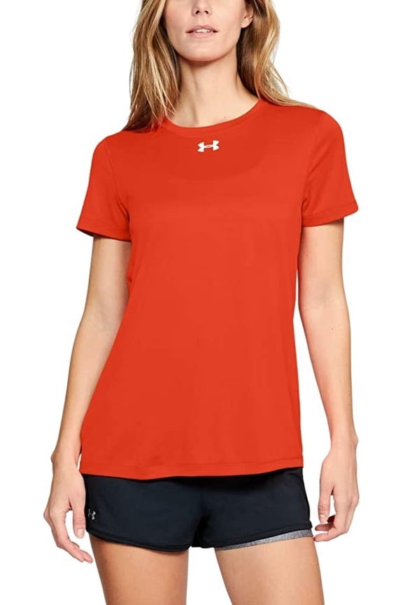 Women's Team Tech Loose Red Short Sleeve Shirt (L)