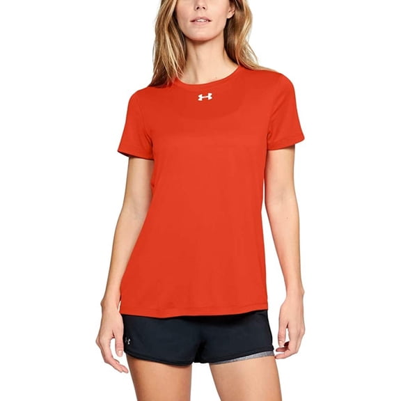 Under Armour Women's Team Tech Loose Red Short Sleeve Shirt (M)