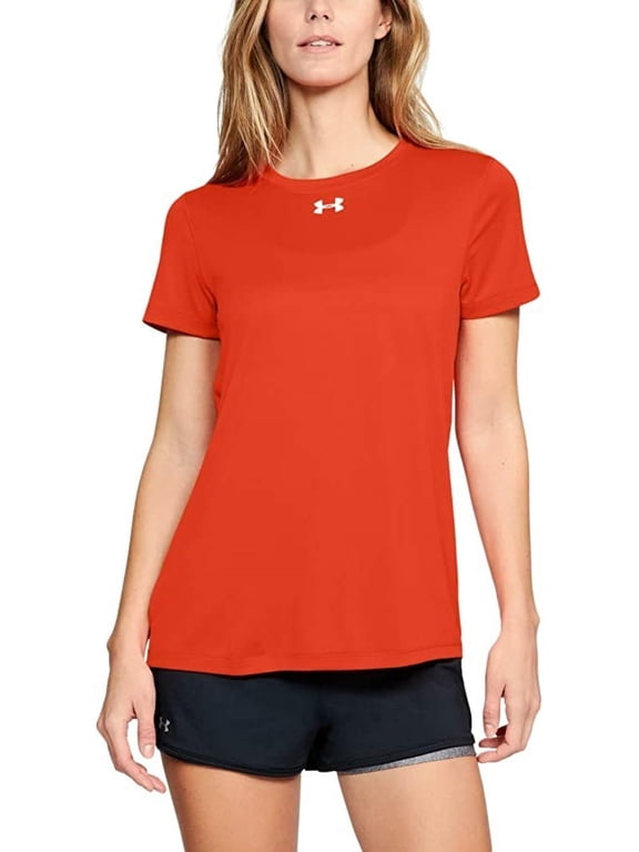 Women's Team Tech Loose Red Short Sleeve Shirt (M)