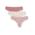 thumbnail image 1 of Under Armour Women's Thong Printed Underwear 3-Pack , Dash Pink (667)/Hushed Pink , Small, 1 of 6