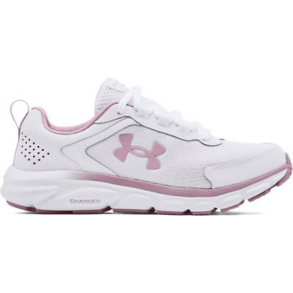 Under Armour Women's UA Charged Assert 9 Running Shoes White/White/Mauve Pink - 3024862-101