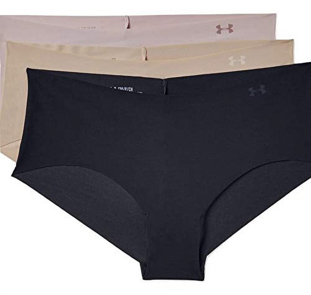 Under Armour Women s UA Pure Stretch Hipster 3 Pack Underwear Large 1355625 001 Walmart