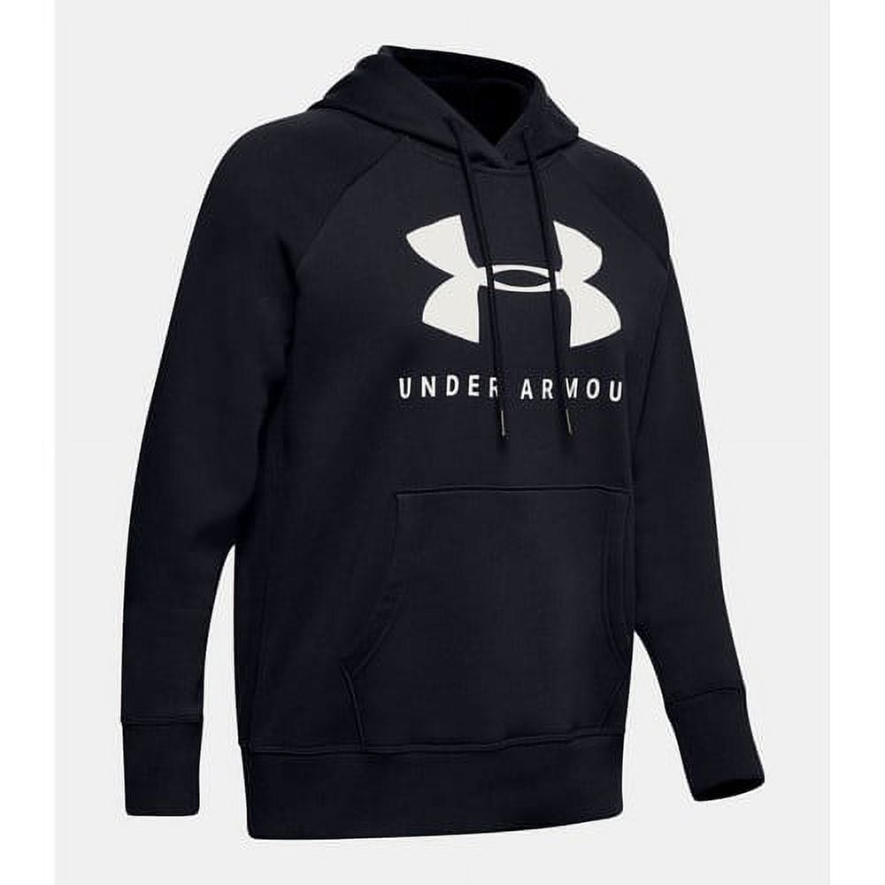 Under Armour Women's UA Rival Fleece Sportstyle Graphic Pullover Hoodie  (Black, XL) 