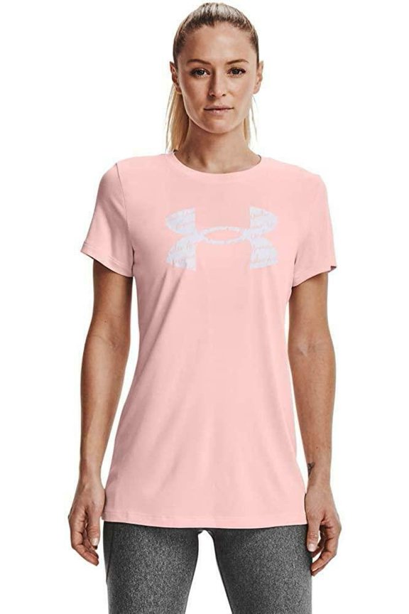 Women's UA Tech Logo T-Shirt Pink Size Medium