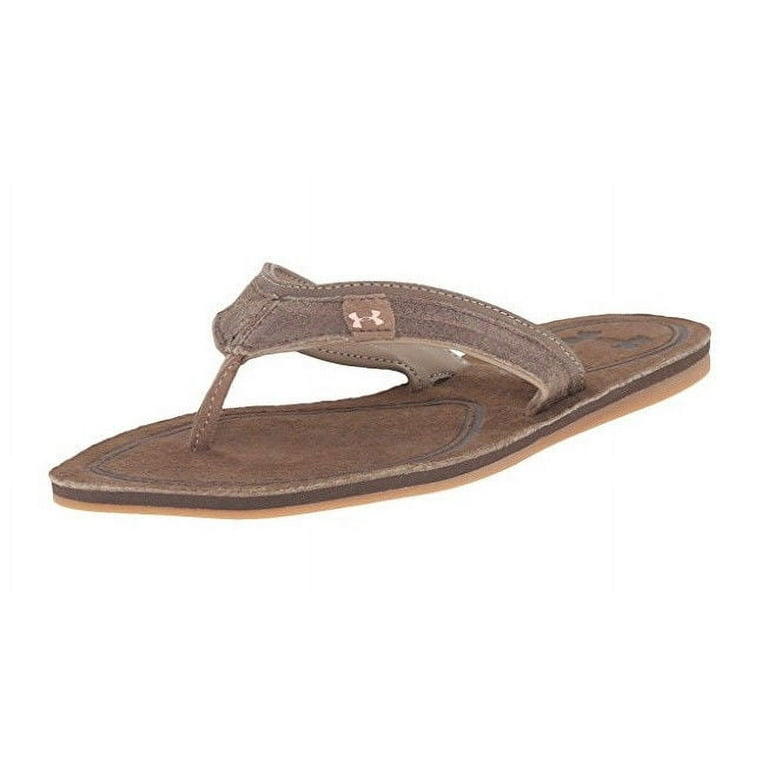 Under armour leather cheap flip flops