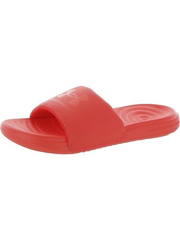 Womens Ansa Fix SL Faux Leather Slip On Pool Slides