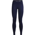 thumbnail image 1 of Under Armour Womens ColdGear Authentics Leggings Midnight Navy 410/White XX-Large, 1 of 6
