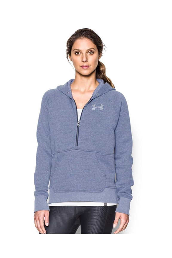Womens Favorite Fleece 1/2 Zip Top,Midnight Navy Light/White,XS